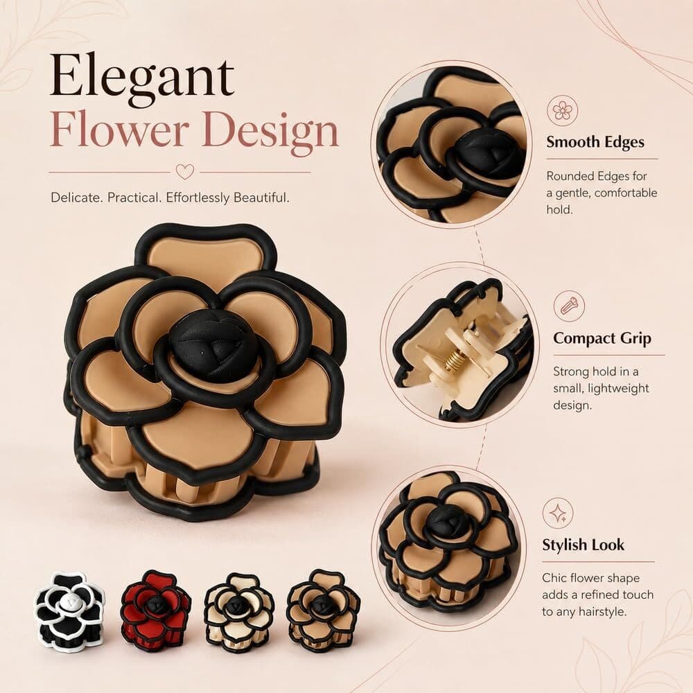 Rose Claw Clip