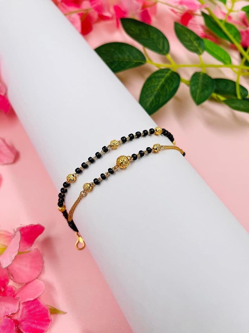 Anklet Sliver/Golden Pair