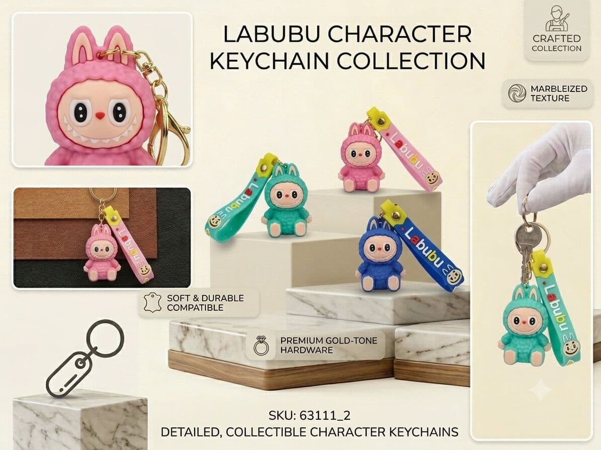 Labubu Silicon Key Chain