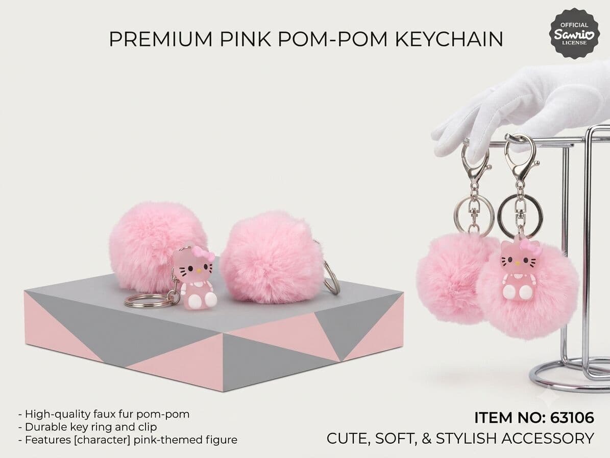 Plushie Pom Pom Key Chain