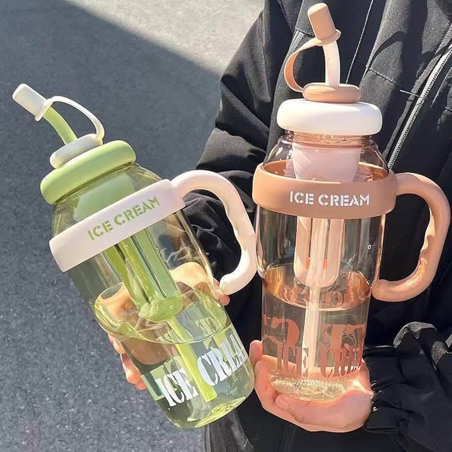 Ice Cream Shaped Plastic Tumbler